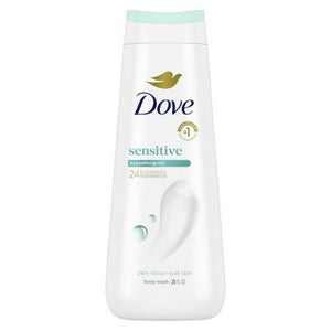Dove Sensitive Skin Body Wash Gentle Hypoallergenic Formula 24hr Lotion - 20 fl oz
