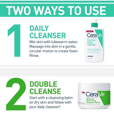 CeraVe Foaming Face Wash with Hyaluronic Acid and Niacinamide 12 fl oz - Imperfect Container