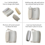 Tweezerman 3-in-1 Skin Revival Roller Kit - New