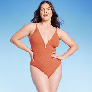 Women's Jacquard Rectangle Wire One Piece Swimsuit - Shade & Shore