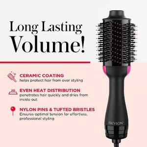 Revlon One-Step Volumizer Hair Dryer and Hot Air Brush Black