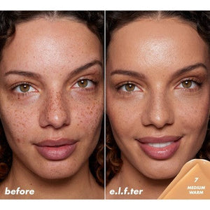e.l.f. Halo Glow Skin Tint Light Coverage Foundation SPF 50 7 Medium Warm