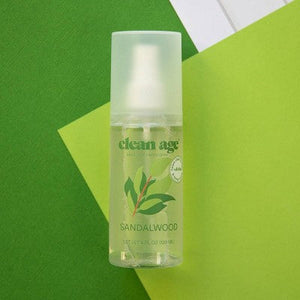 Clean Age Sandalwood AHA Deodorant + Body Spray for Teens 4 fl oz