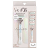 Venus For Pubic Hair and Skin Value Pack Razor Handle + 4 Blade Refills - Imperfect Box