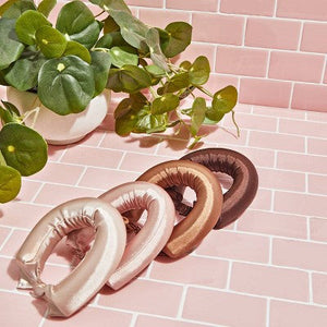 Kitsch Satin Jumbo Flexi Rods Hair Rollers Rosewood 4-Pack