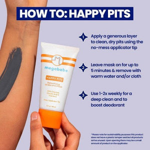 Megababe Happy Pits Detoxifying Underarm Mask 3 fl oz