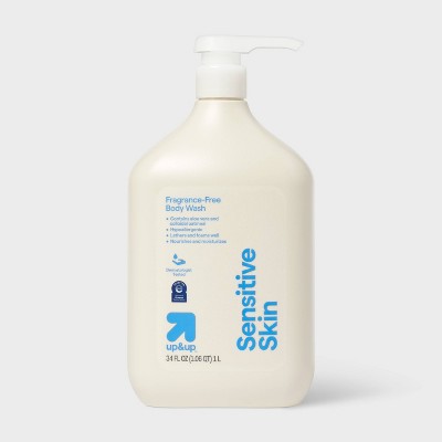Sensitive Skin Body Wash Eczema Seal Fragrance Free 34oz up&up - New