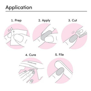 Dashing Diva Glaze Semi-Cured Gel Nail Polish Strips Jelly Glaze 32ct - New