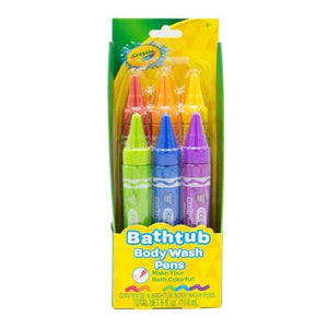Crayola Body Wash Bath Pens Unscented 3-Pack 6 fl oz