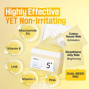 numbuzin No.5+ Glutathione Vitamin Concentrated Toner Pads 70ct