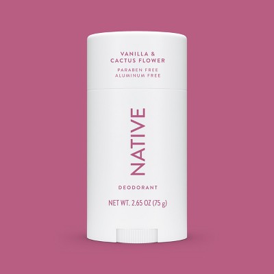Native Solid Deodorant for Women & Men - Vanilla & Cactus Flower 2.65oz