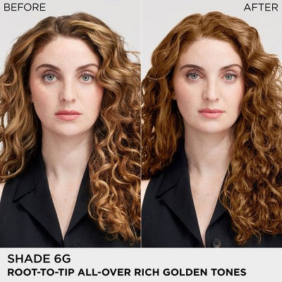 L'Oreal Paris Colorsonic Ammonia Free Permanent Hair Color Cartridge Light Brown Gold 6G