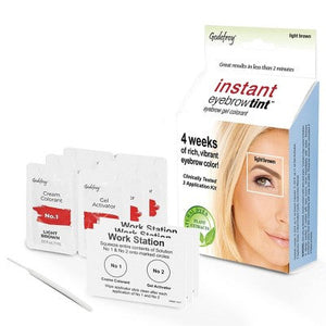 Godefroy Instant Eyebrow Tint Application Kit Light Brown 3ct