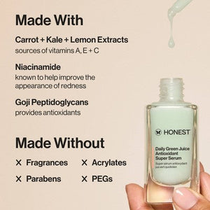 Honest Beauty Daily Green Juice Antioxidant Super Serum 1 fl oz