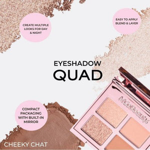 MCoBeauty Eyeshadow Palette Quad Cheeky Chat 0.12oz - New