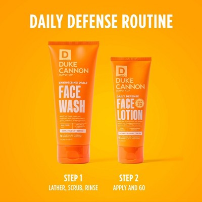 Duke Cannon Energizing Daily Face Wash 6 fl oz - Imperfect Container