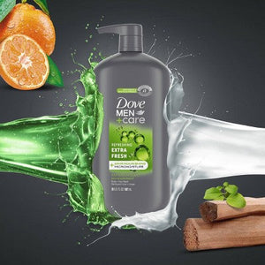 Dove Men+Care Extra Fresh Refreshing Body & Face Wash Pump 30 fl oz