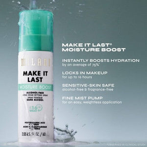 Milani Make It Last Moisture Boost Setting Spray 2.03 fl oz - Imperfect Container