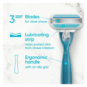 Venus Smooth Razor Handle + 6 Blade Refills - Missing Box
