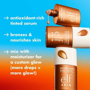 e.l.f. SKIN Bronzing Drops Pure Gold 1 fl oz - New