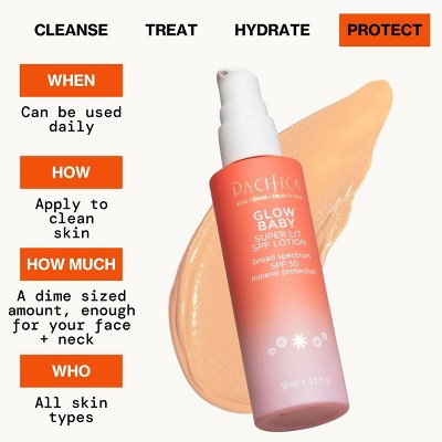 Pacifica Glow Baby Super Glow Face Lotion SPF 30 1.7 fl oz