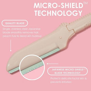 Japonesque Precision Dermaplaner Facial Brush Razors 3ct