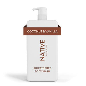 Native Sulfate Free Body Wash Coconut Vanilla 36 fl oz Imperfect Container
