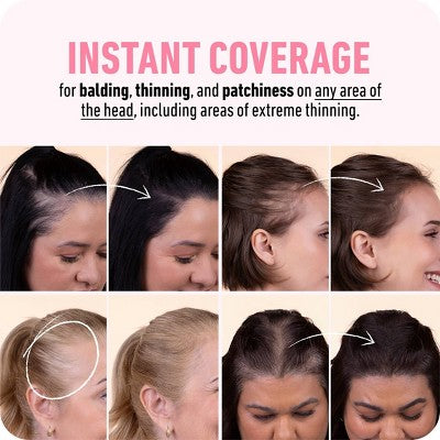 Boldify Root Touch Up Powder with Brush Covers Grays Medium Brown