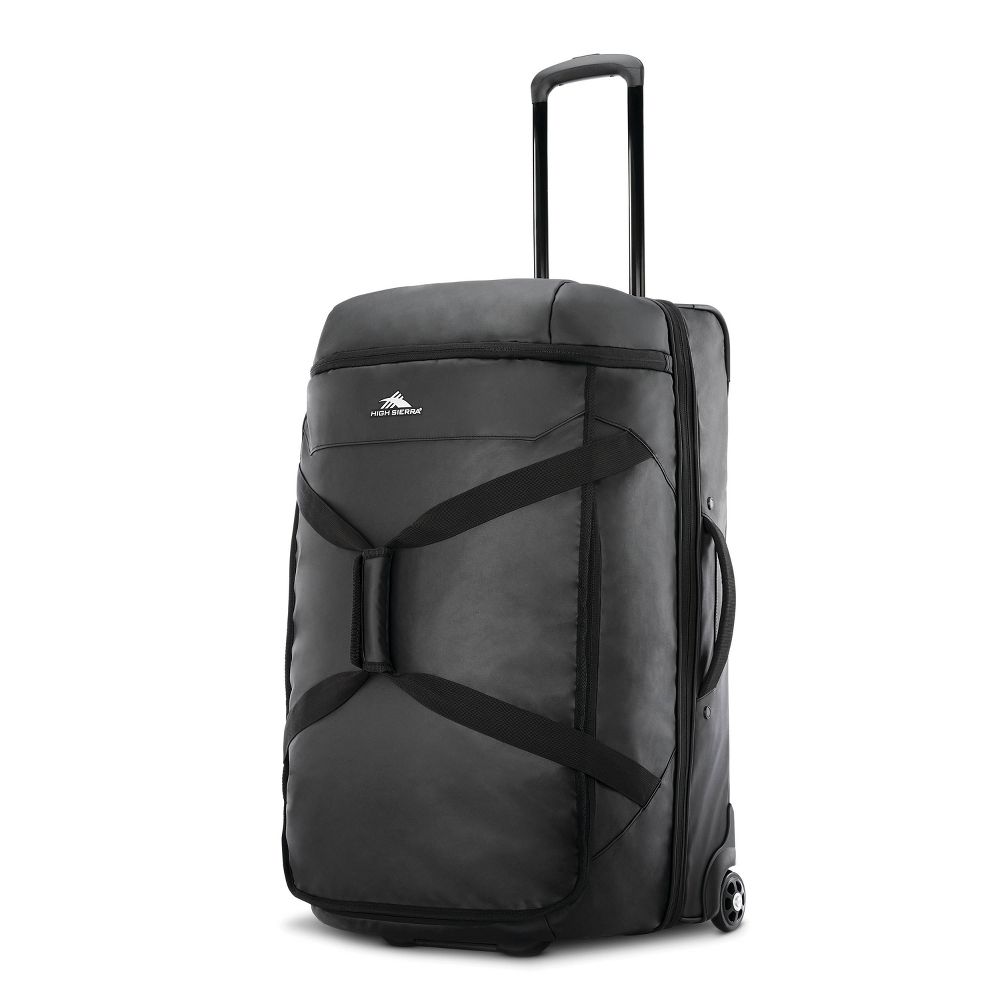 High Sierra 28" Wheeled Drop Bottom Duffel Bag - Black Graphic