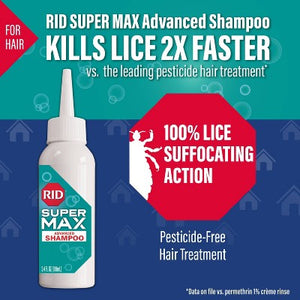 RID Super Max 5-in-1 Hair & Home Complete Lice Treatment Kit - Imperfect Box