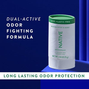 Native Solid Deodorant for Men and Women in Plastic-Free Packaging