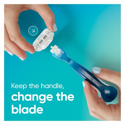 Venus Smooth Razor Handle + 6 Blade Refills - Missing Box