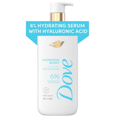 Dove Hydration Boost Serum Body Wash Drenches Dry Skin with 6% Hydrating Serum with Hyaluronic Acid 18.5 fl oz - New