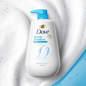 Dove Gentle Exfoliating Body Wash Pump 30.6 fl oz - Imperfect Container