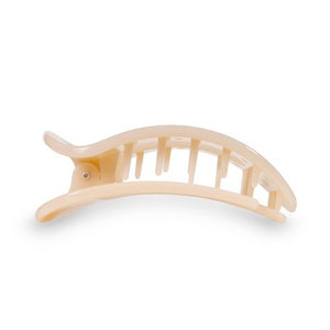 Teleties Medium Flat Round Hair Clip Almond Beige