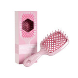 UNbrush Mini Pastel Detangling Hair Brush Peony Light Pink