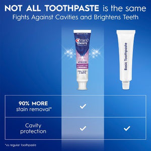 Crest 3D White Advanced Teeth Whitening Toothpaste Radiant Mint 3.3oz 3pk