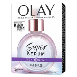 Olay Super Face Night Serum with Vitamin C 1 fl oz - Imperfect Box