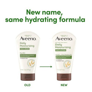 Aveeno Daily Moisturizing Prebiotic Oat Face Cream for Dry Skin 5fl oz - Imperfect Container