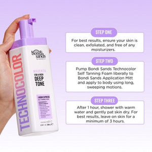 Bondi Sands Technocolor 1 Hour Express Self Tanning Foam Magenta 6.76 fl oz