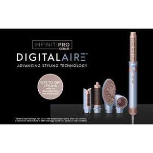 InfinitiPRO by Conair DigitalAIRE Plus Hair Straightener with Multipurpose Attachments