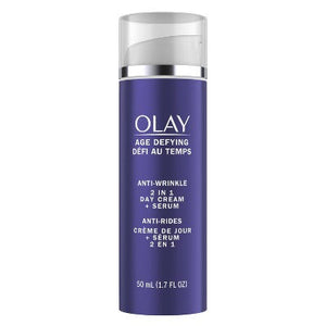 Olay Age Defying 2-in-1 Anti-Wrinkle Day Cream + Serum 1.7oz - Imperfect Box