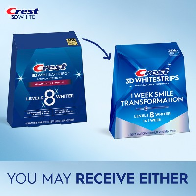 Crest 3D Whitestrips At-Home Teeth Whitening Kit - Imperfect Box