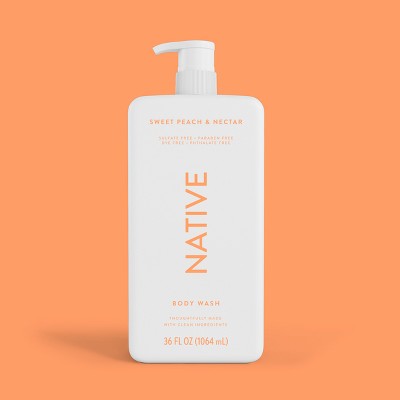 Native Body Wash for Women & Men Sweet Peach & Nectar 36 fl oz