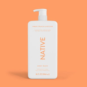 Native Body Wash for Women & Men Sweet Peach & Nectar 36 fl oz