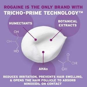Women’s Rogaine 5% Minoxidil Foam for Hair Thinning and Regrowth 2.11oz