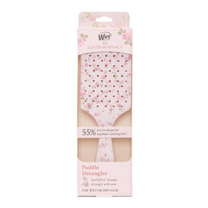 Wet Brush x LoveShackFancy Paddle Detangler Hair Brush English Ivy Pink - Imperfect Box