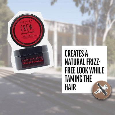 American Crew Men's Light Hold and Low Shine Hair Styling Cream Pomade 3oz