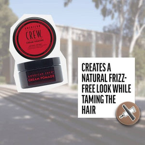 American Crew Men's Light Hold and Low Shine Hair Styling Cream Pomade 3oz