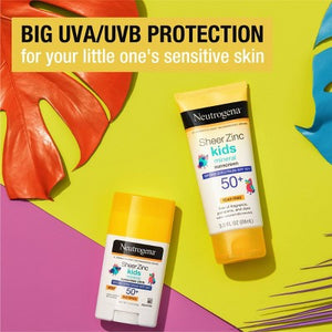Neutrogena Sheer Zinc Kids Sunscreen Lotion SPF 50 3 fl oz - Imperfect Container
